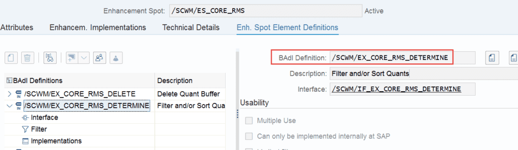 Enhance SAP EWM